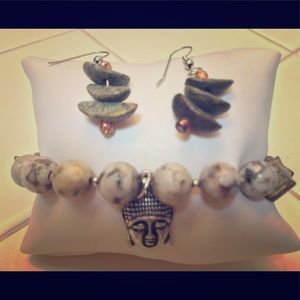 ZEN stretch bracelet & earrings 🙏🏼